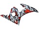 Descuento Carenados Moto Yamaha YZF R6S 2006-2009 - Negro Rojo Gris Camouflage