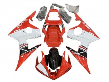 Descuento Carenados Moto Yamaha YZF R6S 2006-2009 - Rojo Blanco Negro