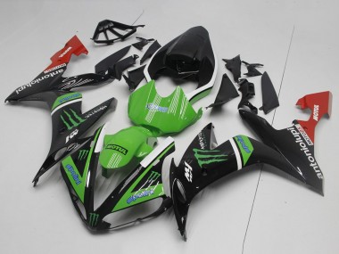 Descuento Carenados Moto Yamaha YZF R1 2004-2006 - Negro Brillante Blanco Rojo Verde Monstruo