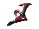 Descuento Carenados Moto Yamaha YZF 600 R6 2005 - Negro Mate Rojo Geométrico