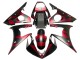 Descuento Carenados Moto Yamaha YZF 600 R6 2005 - Negro Mate Rojo Geométrico