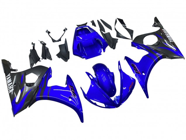 Descuento Carenados Moto Yamaha YZF 600 R6 2005 - Azul Brillante Negro