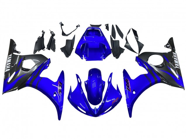 Descuento Carenados Moto Yamaha YZF 600 R6 2005 - Azul Brillante Negro