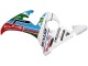 Descuento Carenados Moto Yamaha YZF 600 R6 2005 - Azul Claro Blanco Verde Rojo Kastinee Dunlop Motul
