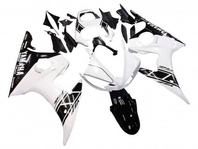 Descuento Carenados Moto Yamaha YZF 600 R6 2005 - Blanco Negro