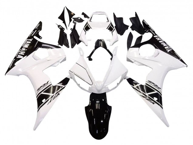 Descuento Carenados Moto Yamaha YZF 600 R6 2005 - Blanco Negro