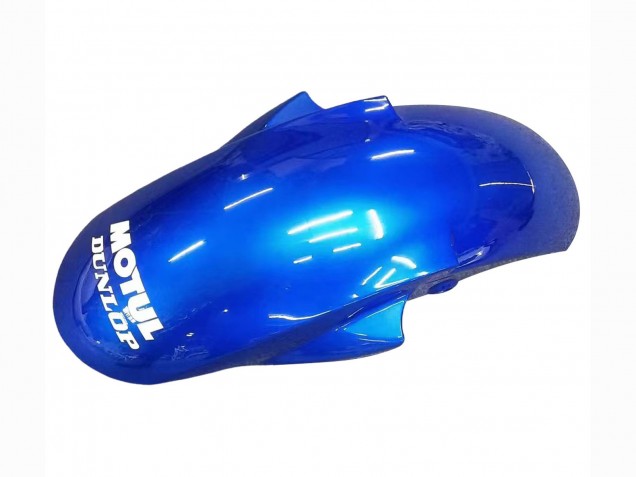 Descuento Carenados Moto Yamaha YZF 600 R6 2005 - Blanco Azul Dunlop Fiat Motul