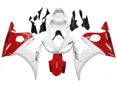 Descuento Carenados Moto Yamaha YZF 600 R6 2005 - Blanco Rojo