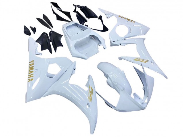 Descuento Carenados Moto Yamaha YZF 600 R6 2005 - Blanco Oro