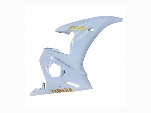 Descuento Carenados Moto Yamaha YZF 600 R6 2005 - Blanco Oro