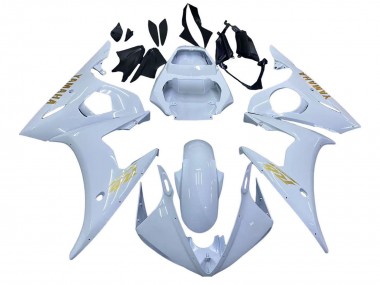 Descuento Carenados Moto Yamaha YZF 600 R6 2005 - Blanco Oro