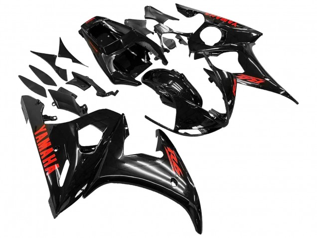 Descuento Carenados Moto Yamaha YZF 600 R6 2005 - Negro Rojo
