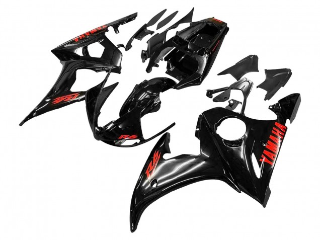 Descuento Carenados Moto Yamaha YZF 600 R6 2005 - Negro Rojo