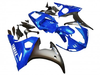 Descuento Carenados Moto Yamaha YZF 600 R6 2005 - Azul Negro Mate