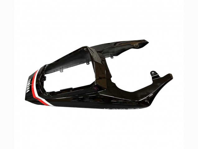 Descuento Carenados Moto Yamaha YZF 600 R6 2005 - Negro Brillante Blanco Lucky Strike Motul