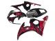 Descuento Carenados Moto Yamaha YZF 600 R6 2005 - Negro Rojo Llama