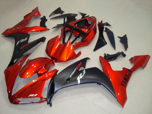 Descuento Carenados Moto Yamaha YZF R1 2004-2006 - Rojo Negro Mate