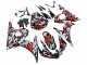 Descuento Carenados Moto Yamaha YZF 600 R6 2005 - Negro Rojo Gris Camouflage