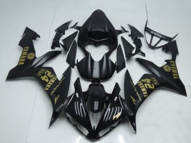 Descuento Carenados Moto Yamaha YZF R1 2004-2006 - Negro Mate Oro
