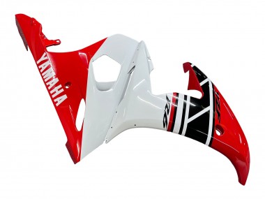 Descuento Carenados Moto Yamaha YZF 600 R6 2005 - Blanco Rojo Negro Brillante