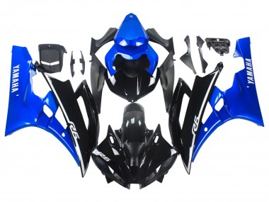 Descuento Carenados Moto Yamaha YZF 600 R6 2006-2007 - Azul Negro Brillante