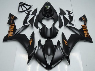 Descuento Carenados Moto Yamaha YZF R1 2004-2006 - Negro Mate Naranja