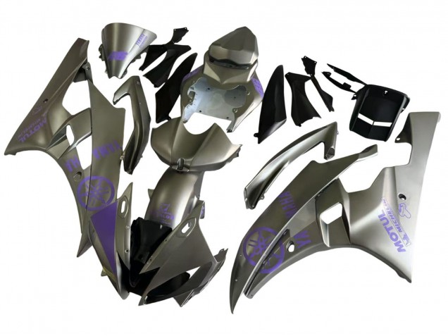 Descuento Carenados Moto Yamaha YZF 600 R6 2006-2007 - Gris Púrpura Motul