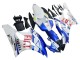 Descuento Carenados Moto Yamaha YZF 600 R6 2006-2007 - Blanco Azul Rojo Fiat Motul Michelin