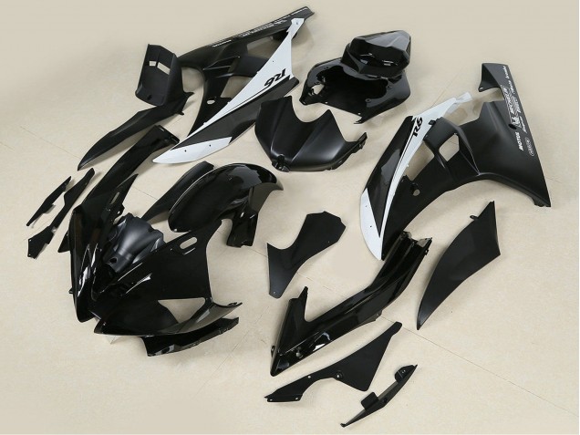 Descuento Carenados Moto Yamaha YZF 600 R6 2006-2007 - Negro Brillante Negro Mate Blanco Motul Michelin