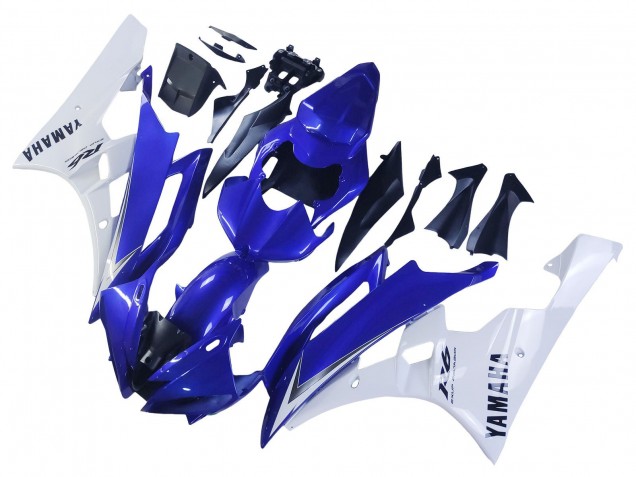 Descuento Carenados Moto Yamaha YZF 600 R6 2006-2007 - Blanco Azul Negro