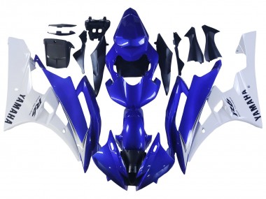 Descuento Carenados Moto Yamaha YZF 600 R6 2006-2007 - Blanco Azul Negro