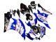 Descuento Carenados Moto Yamaha YZF 600 R6 2006-2007 - Blanco Azul Negro Fimer Volvo Yamalube Sterilgarda