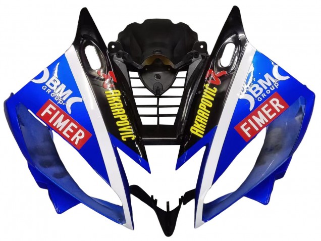 Descuento Carenados Moto Yamaha YZF 600 R6 2006-2007 - Blanco Azul Negro Fimer Volvo Yamalube Sterilgarda