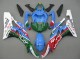 Descuento Carenados Moto Yamaha YZF 600 R6 2006-2007 - Azul Verde Blanco Rojo Dunlop Michelin Motul