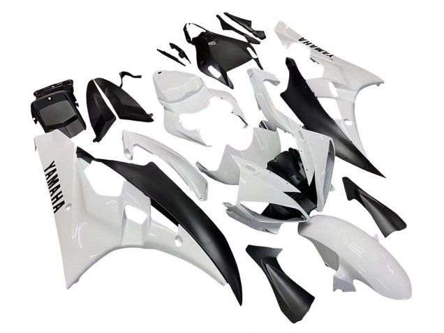Descuento Carenados Moto Yamaha YZF 600 R6 2006-2007 - Blanco Negro Mate