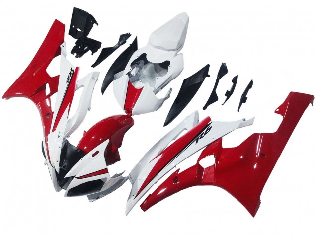 Descuento Carenados Moto Yamaha YZF 600 R6 2006-2007 - Blanco Rojo