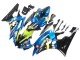 Descuento Carenados Moto Yamaha YZF 600 R6 2006-2007 - Azul Neon Verde Negro Tiburón