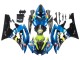 Descuento Carenados Moto Yamaha YZF 600 R6 2006-2007 - Azul Neon Verde Negro Tiburón