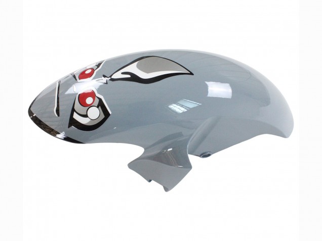 Descuento Carenados Moto Yamaha YZF 600 R6 2008-2016 - Plata Negro Rojo Tiburón 4