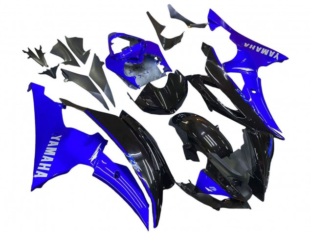 Descuento Carenados Moto Yamaha YZF 600 R6 2008-2016 - Azul Negro Brillante