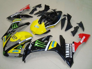 Descuento Carenados Moto Yamaha YZF R1 2004-2006 - Amarillo Blanco Negro Rojo Verde Monstruo Rojo Blanco Motul