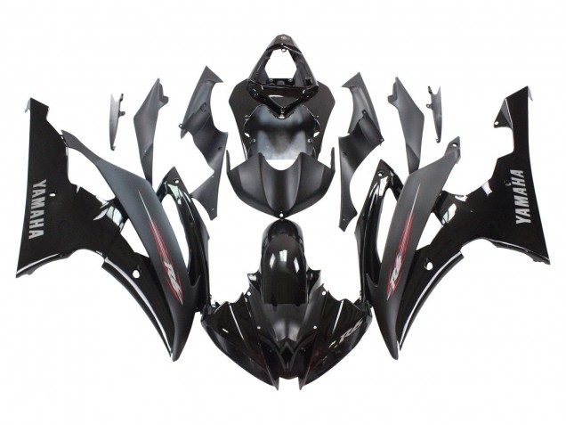 Descuento Carenados Moto Yamaha YZF 600 R6 2008-2016 - Negro Brillante Negro Mate