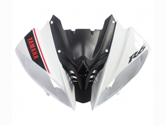 Descuento Carenados Moto Yamaha YZF 600 R6 2008-2016 - Blanco Negro Mate Rojo Calcomanías