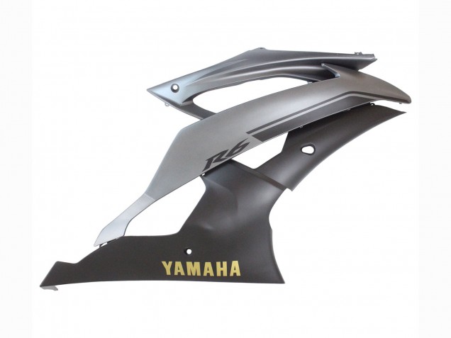Descuento Carenados Moto Yamaha YZF 600 R6 2008-2016 - Gris Negro Mate Oro Calcomanías