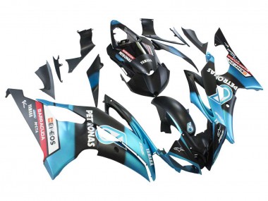 Descuento Carenados Moto Yamaha YZF 600 R6 2008-2016 - Azul Claro Negro Mate Petronas ENEOS