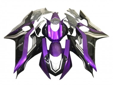 Descuento Carenados Moto Yamaha YZF 600 R6 2017-2023 - Plata Púrpura Negro Brillante