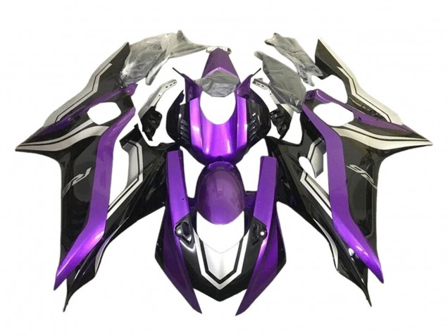 Descuento Carenados Moto Yamaha YZF 600 R6 2017-2023 - Plata Púrpura Negro Brillante