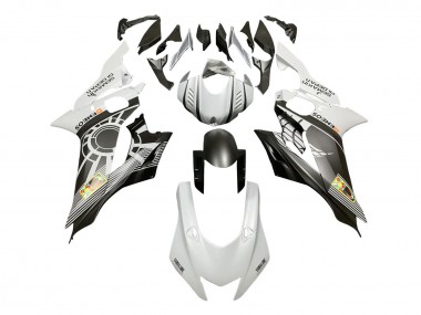 Descuento Carenados Moto Yamaha YZF 600 R6 2017-2023 - Blanco Gris Negro Mate ENEOS Semakin Didepan