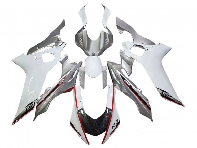 Descuento Carenados Moto Yamaha YZF 600 R6 2017-2023 - Plata Blanco Rojo Negro