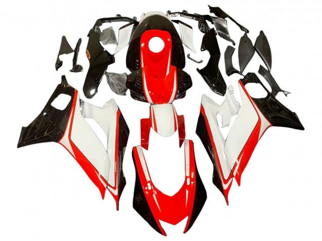 Descuento Carenados Moto Yamaha YZF 600 R6 2017-2023 - Blanco Rojo Negro Brillante